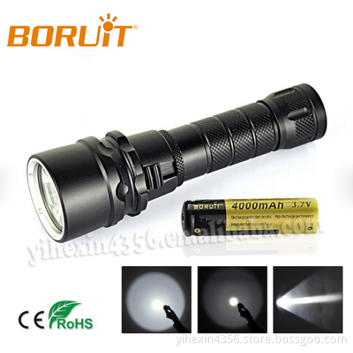 Diving Torch Light 1500 LM CREE XM-L T6 3-modes waterproof rechargeable flashlight S10